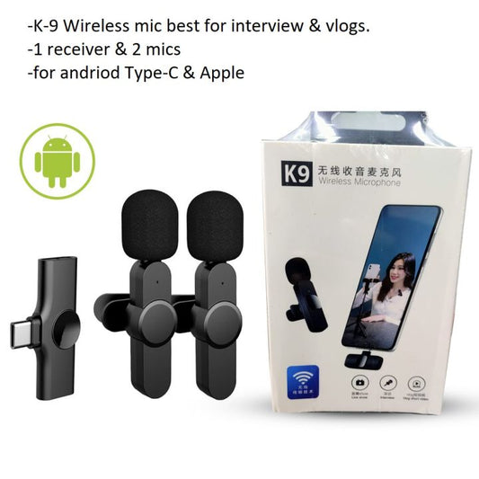 K9 Dual Wireless Microphone